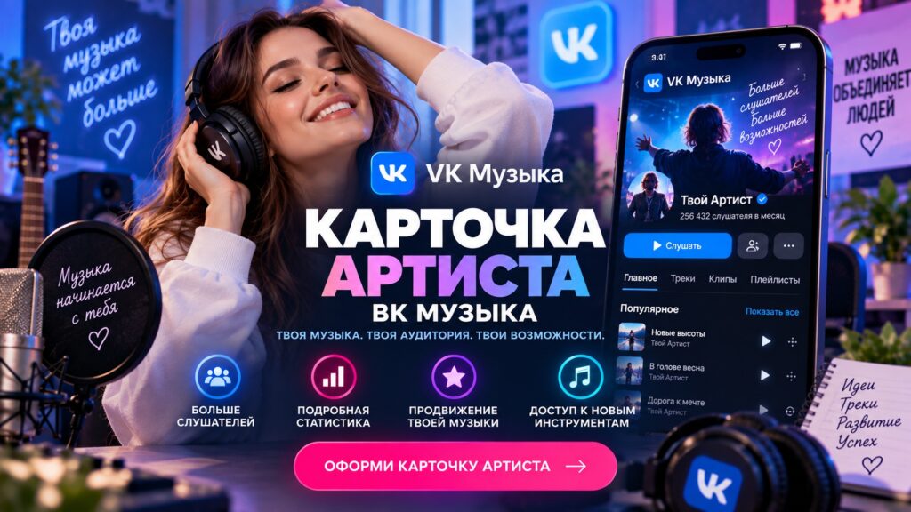 Карточка ВКонтакте.