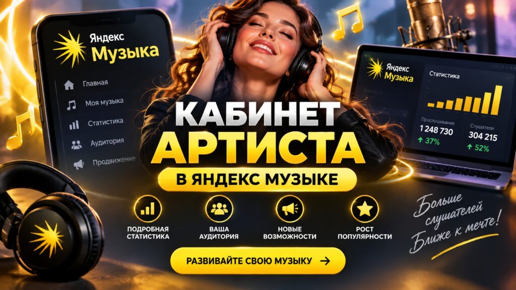 Кабинет Артиста в Яндекс Музыке.